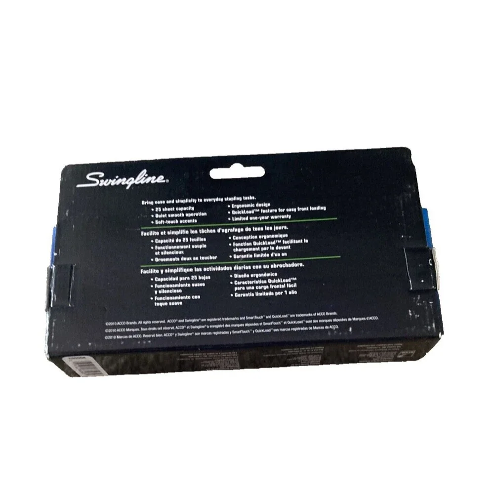 Swingline SmartTouch Stapler-Full Strip 25-Sheet Capacity-Black-SWI66503-NIB